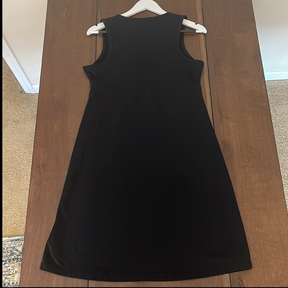 ATHLETA Organic Cotton Sleeveless V Neck Dress Sz. MD. - Picture 3 of 17